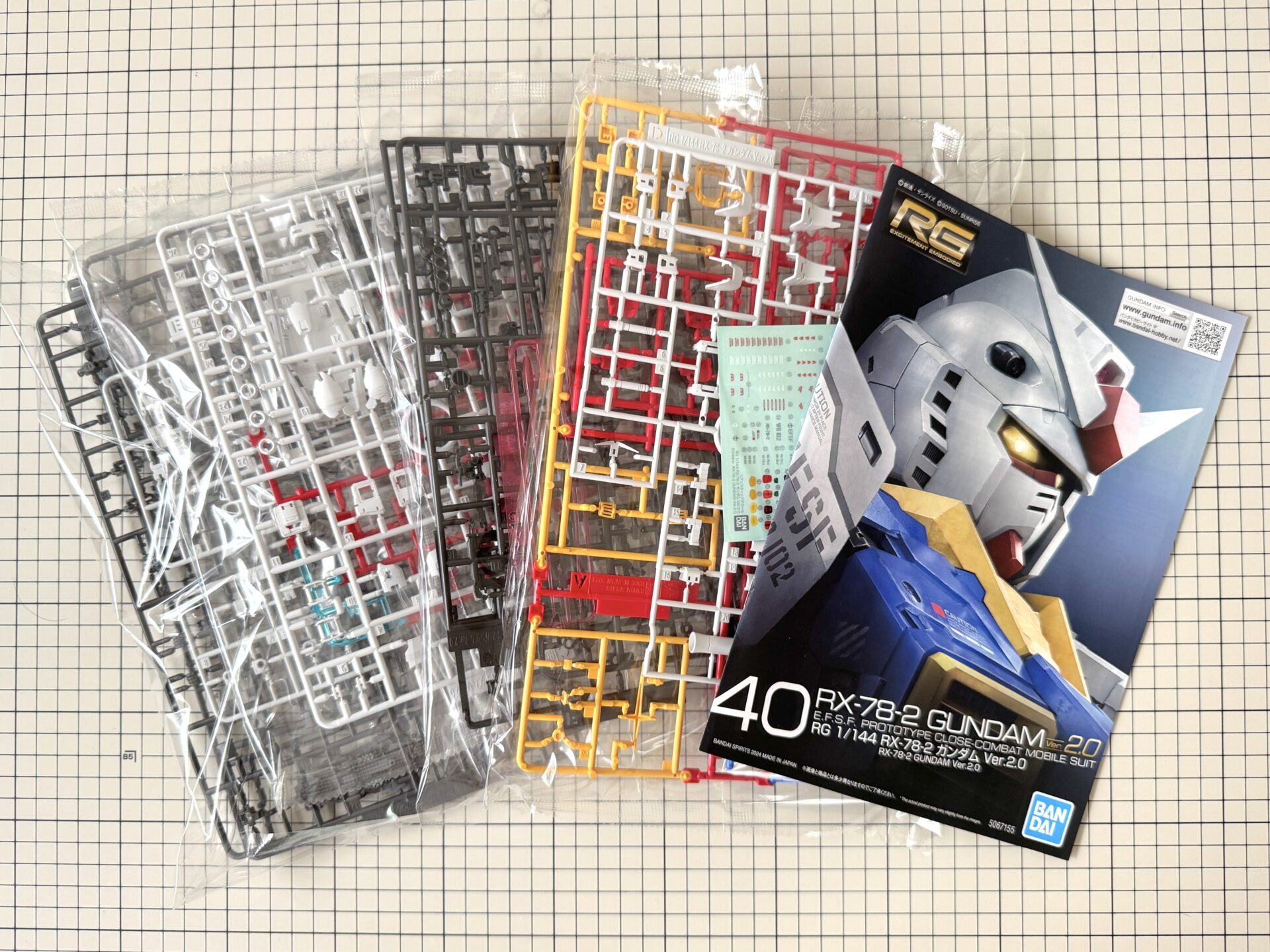 RGガンダムVer.2.0の内容物