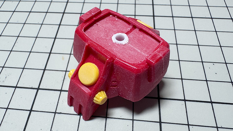 HGガンタンク改造・製作記③｜腹部・腰部の可動化とキャタピラのスイング可動加工