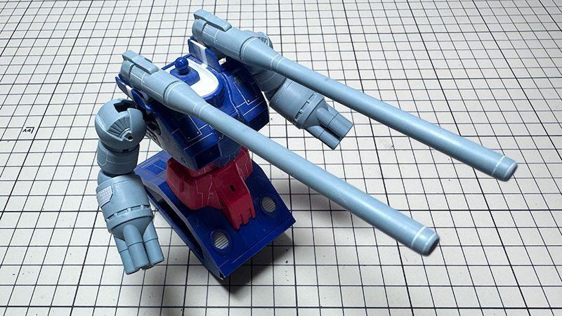 HGガンタンク改造・製作記④｜ディテールアップとスジボリ加工