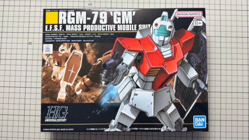 【ガンプラ製作】HGUC ジムを旧キット箱絵風に大改造！情景モデルへの道 ①