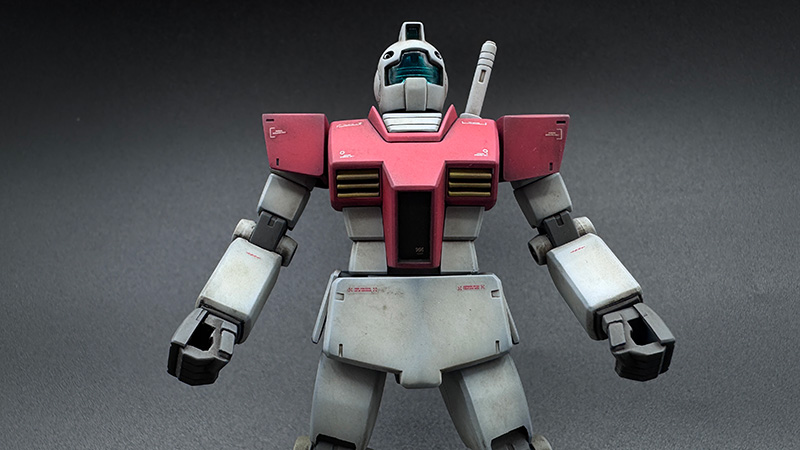 HGUCジム製作｜旧キット箱絵を再現するガンプラ⑤ 〜ウェザリングで歴戦の勇姿へ！ついに本体完成編〜